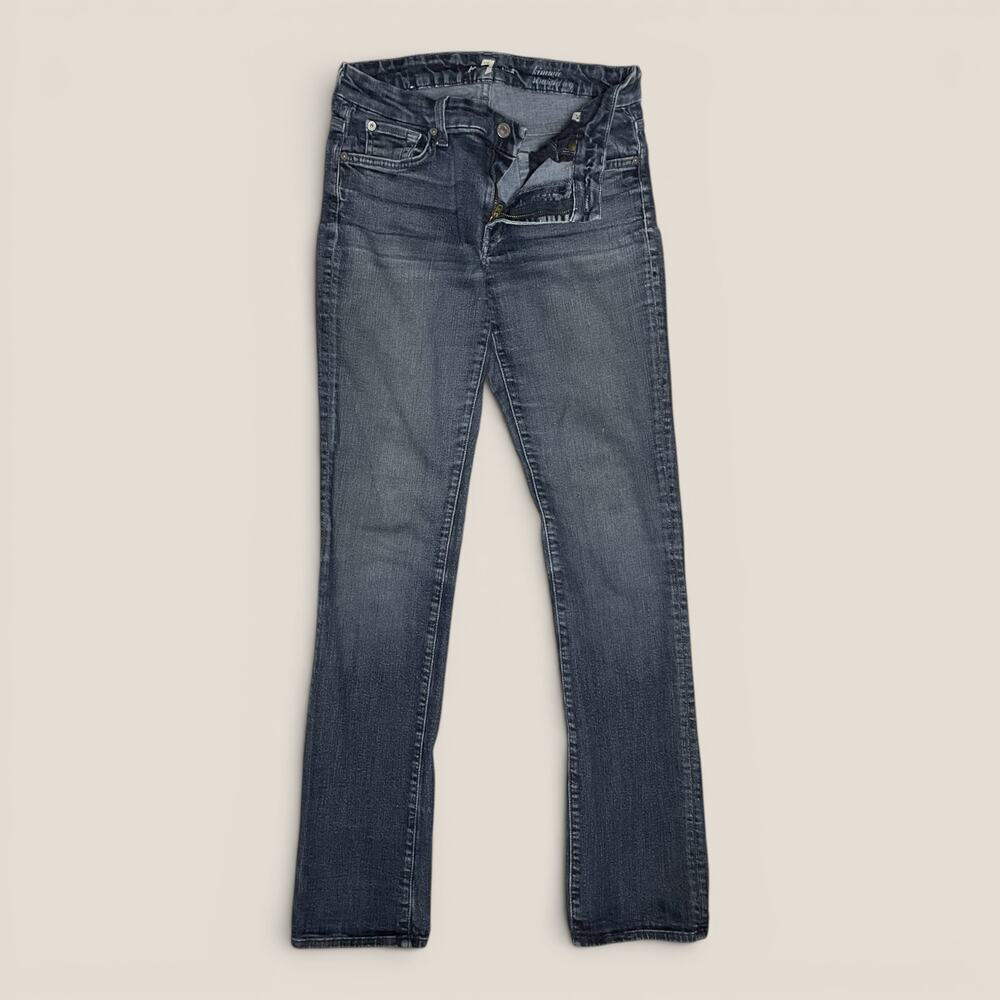 7 For All Mankind Kimmie Straight Leg Jeans 29 Medium Wash